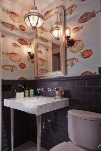 papel pintado baño